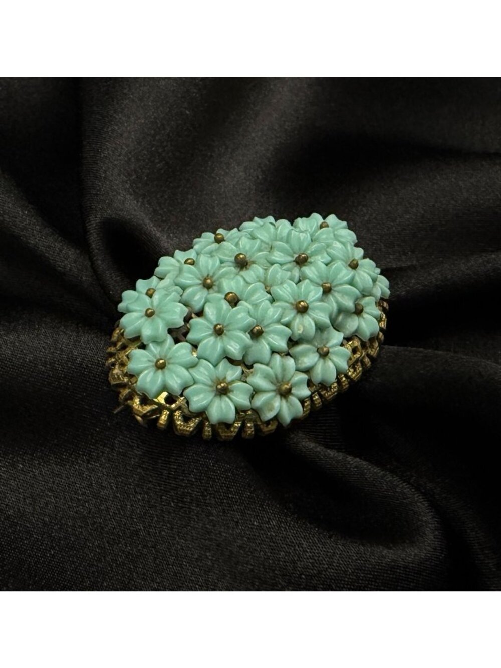 Vintage 1930s-1940s Miriam Haskell Unsigned Floral Brooch